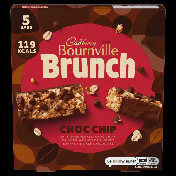 Cadbury Brunch Bournville Cereal Bars 140g