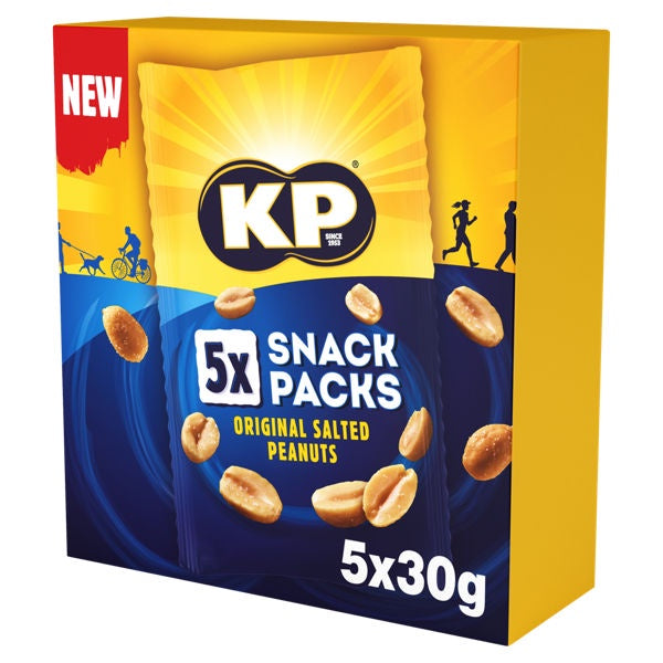 KP Salted Peanuts Snack Packs 5 x 30g