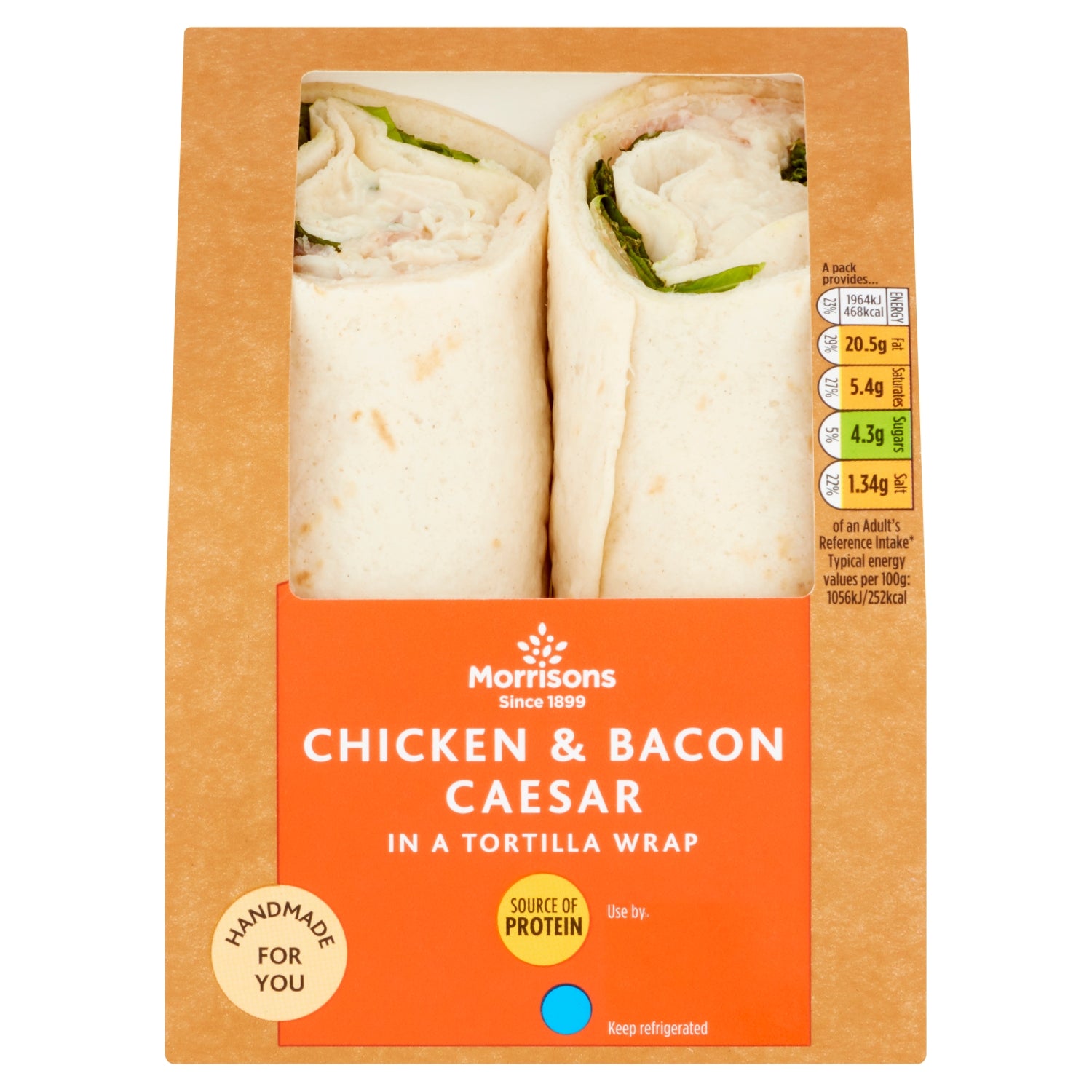 Morrisons Chicken Caesar Wrap 195g