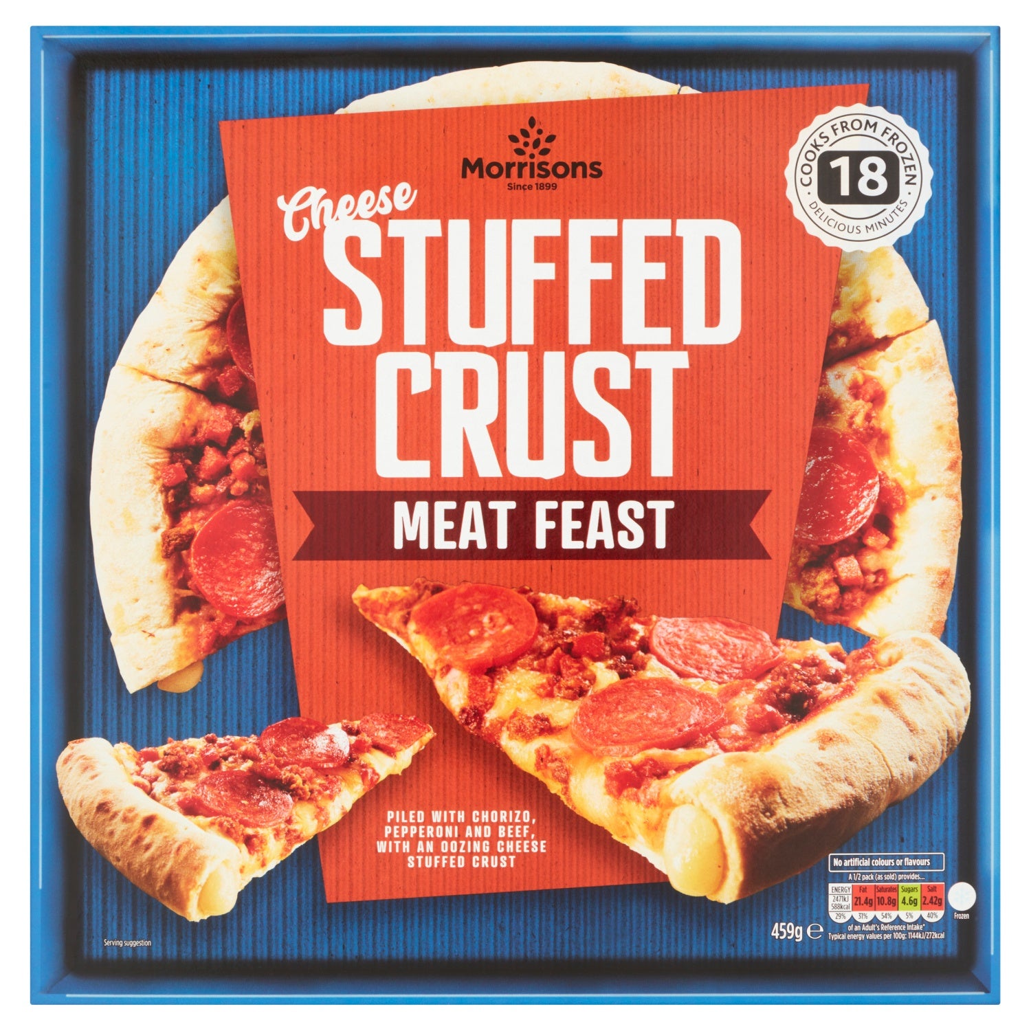 Morrisons Meat Feast Stuffed Crust Pizza 459g