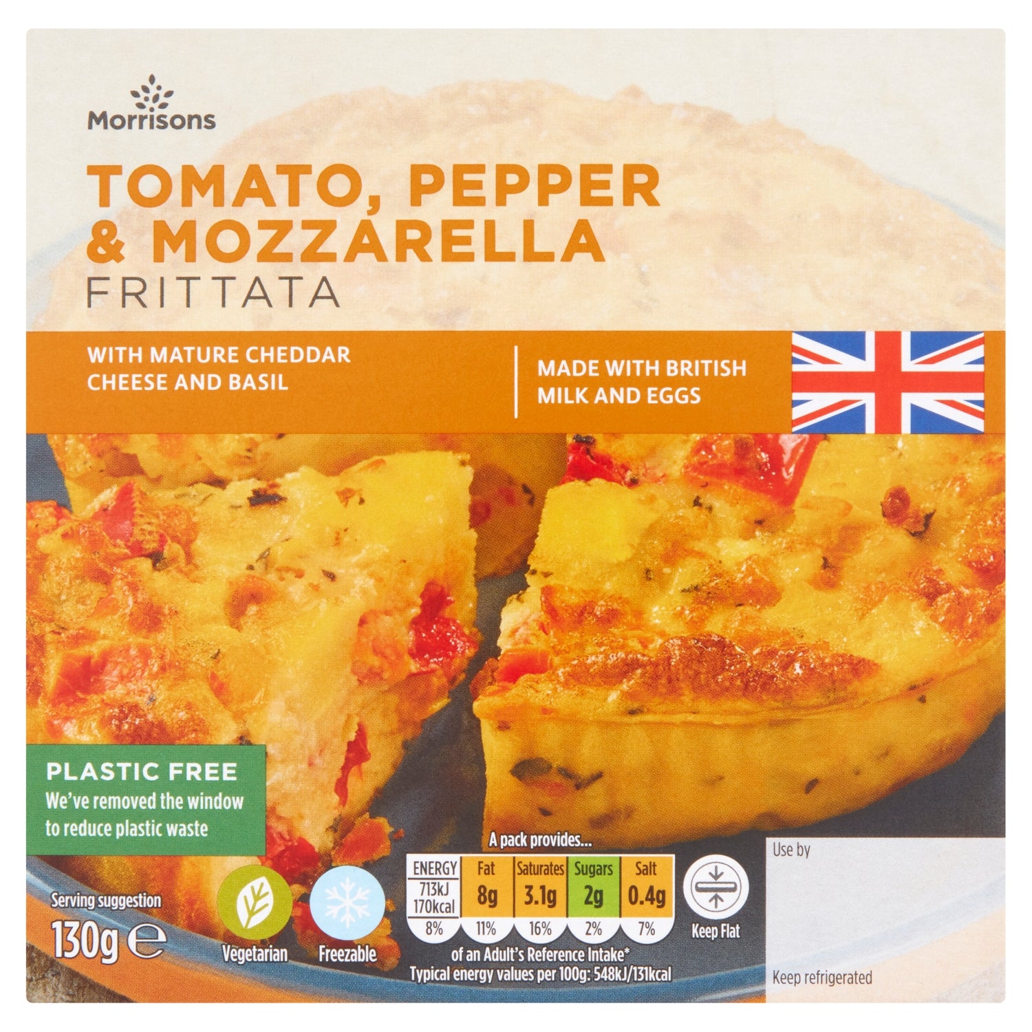 Morrisons Tomato Pepper Mozzarella Frittata 130g