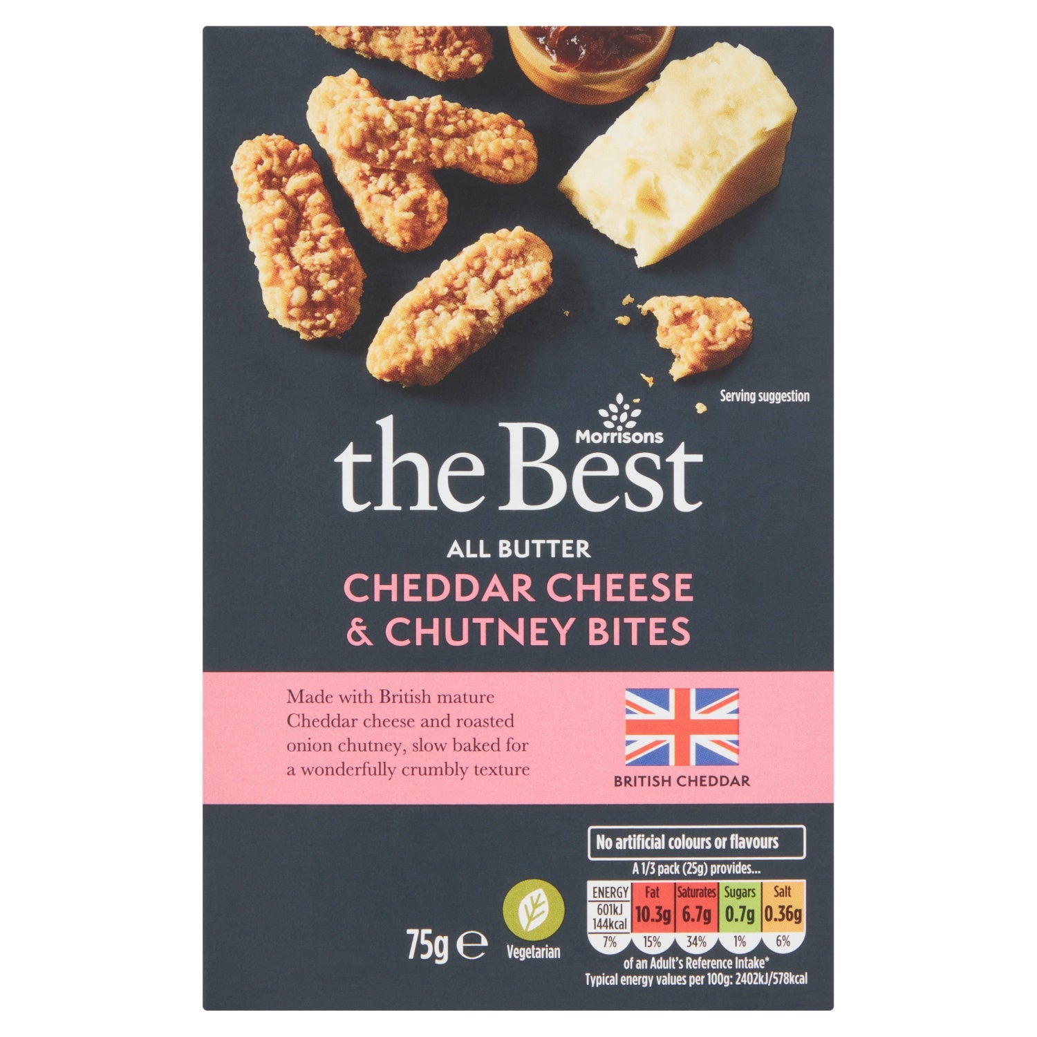 Morrisons The Best All Butter Cheese Chutney Biscuits 75g