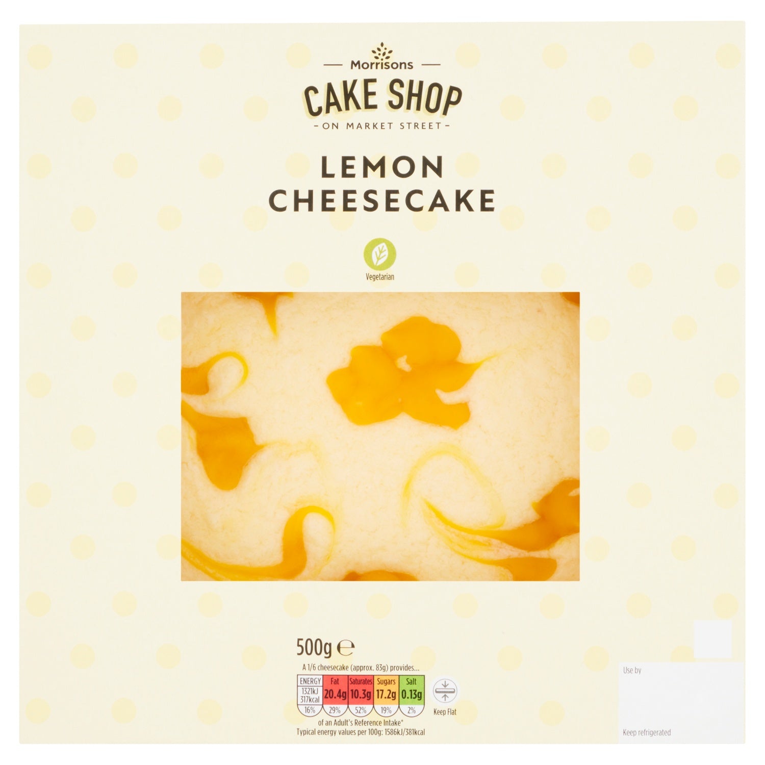 Morrisons Lemon Cheesecake 475g