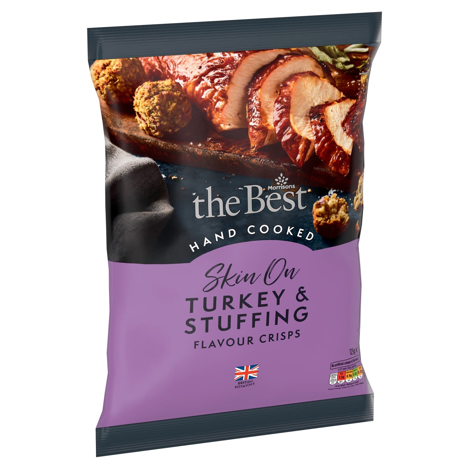 Morrisons The Best Turkey & Stuffing Crisps 125g