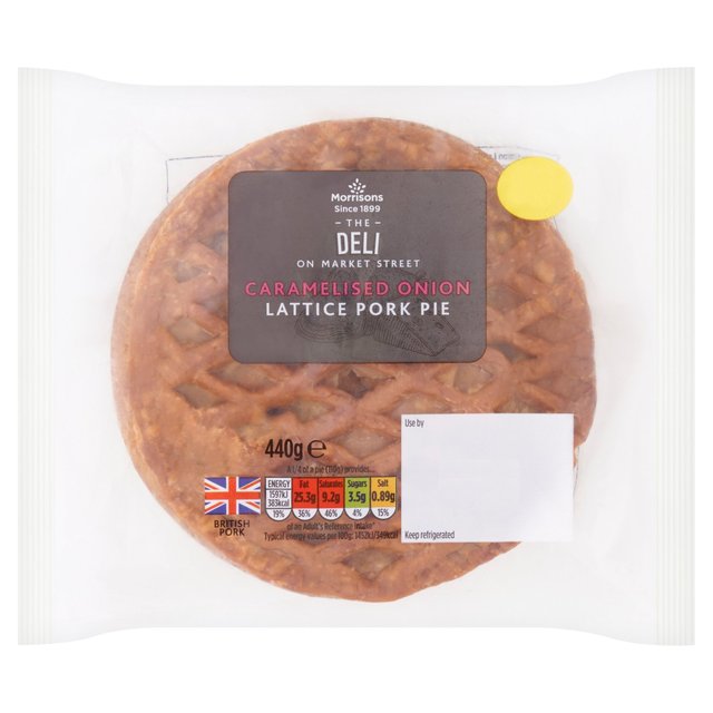 Morrisons Large Caramelised Onion Pork Pie 440G