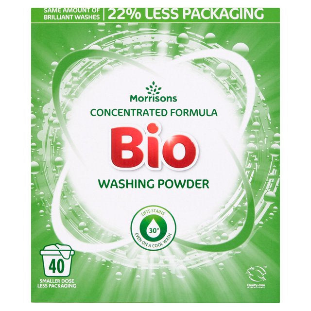 Morrisons Bio Laundry Powder 40 Washes 2kg