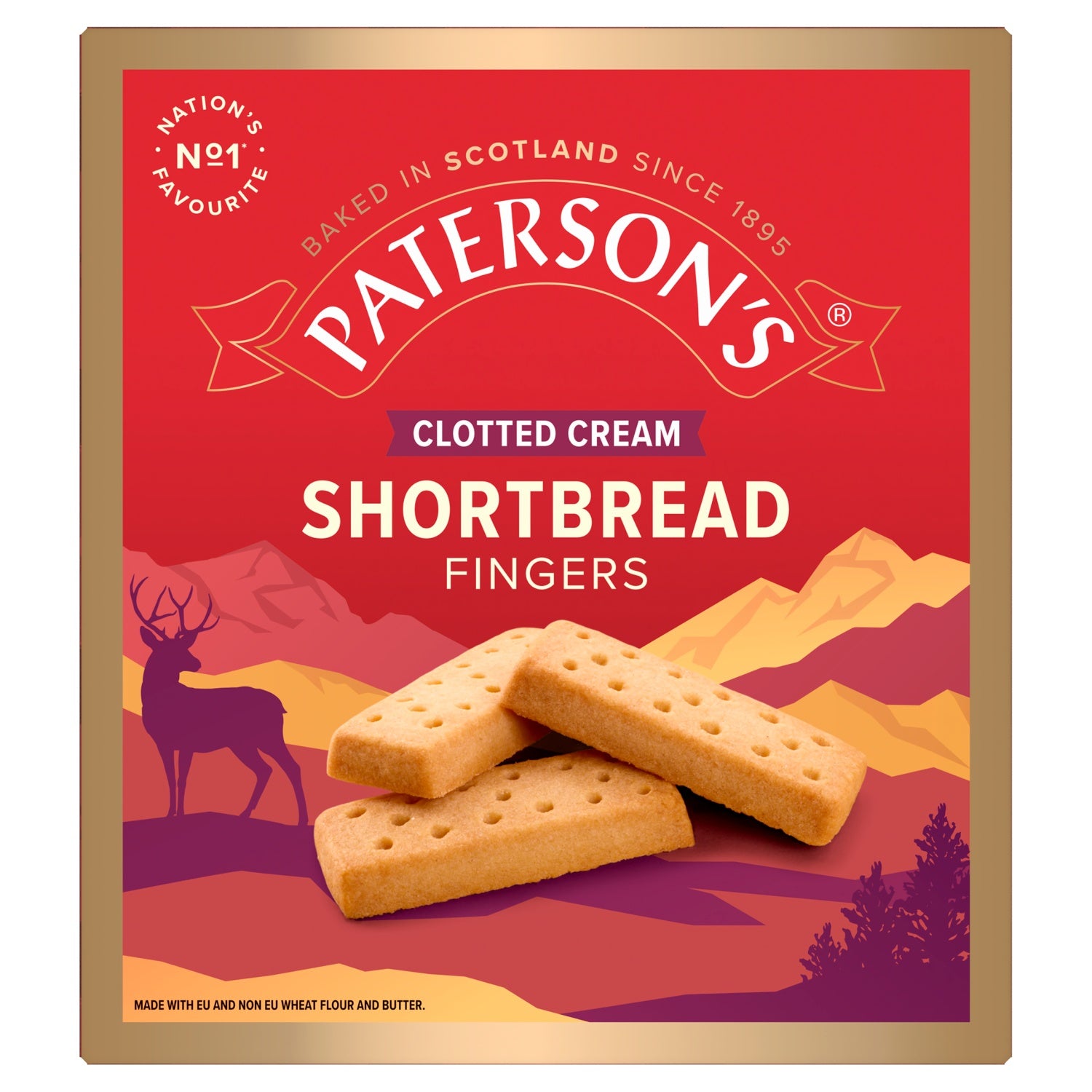 Patersons Clotted Cream Shortbread Fingers 300g