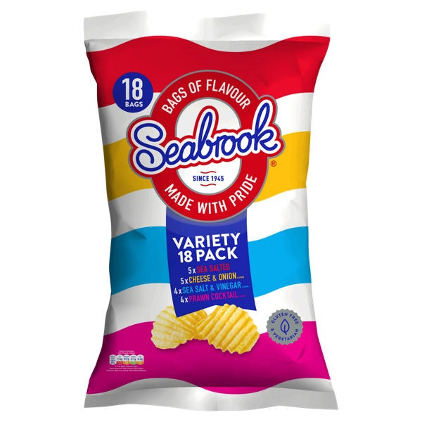 Seabrook Variety Pack 18 x 25g