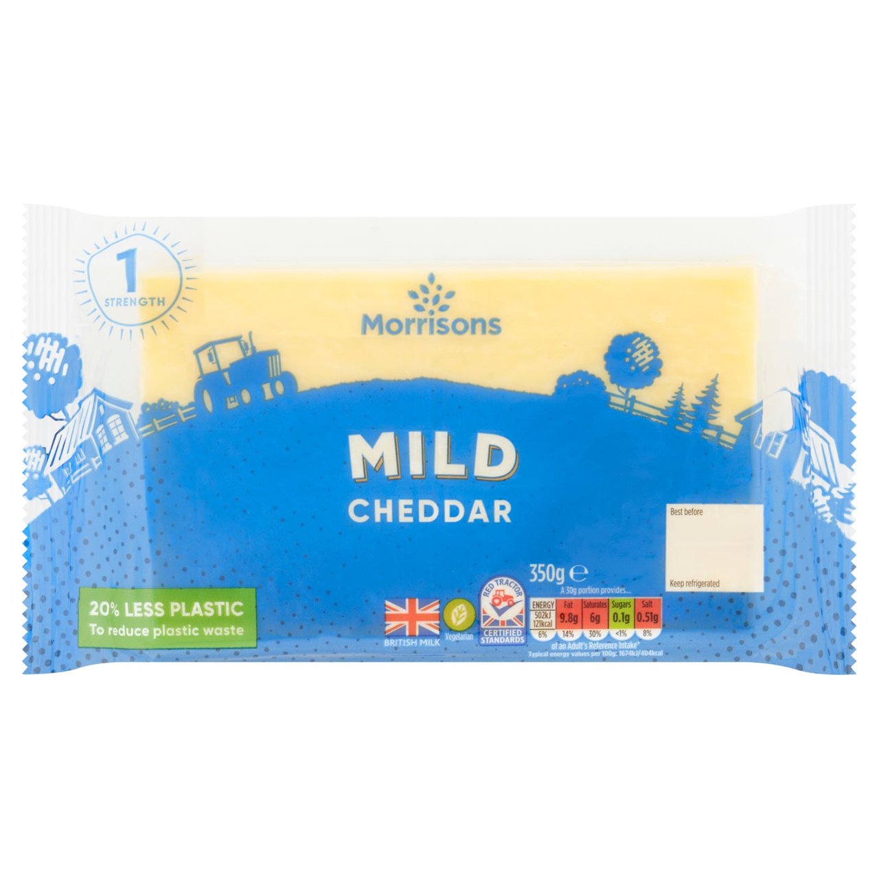 Morrisons Mild Cheddar 350g