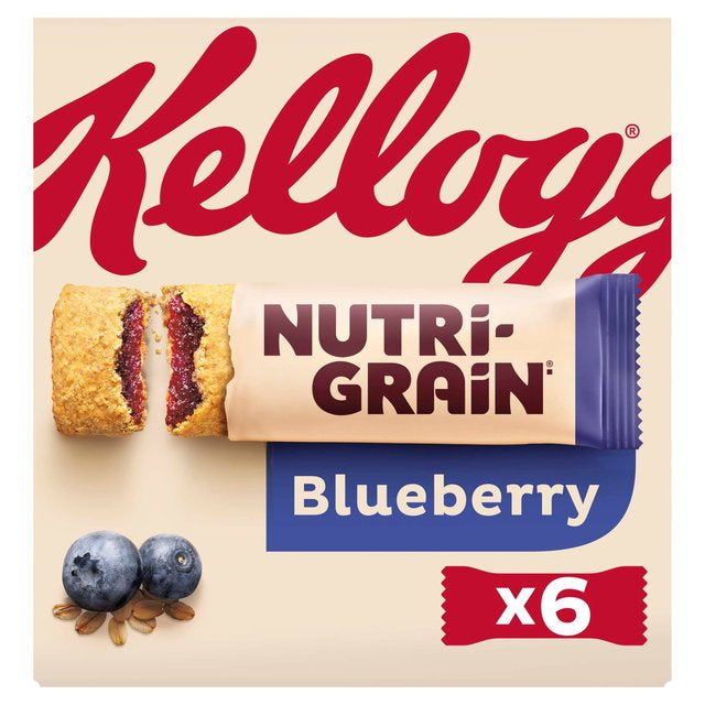 Kelloggs Nutri Grain Blueberry 6 x 37g