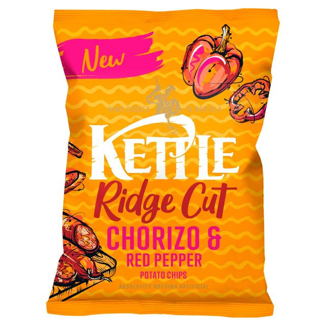 Kettle Chorizo & Red Pepper Ridge Cut 130g