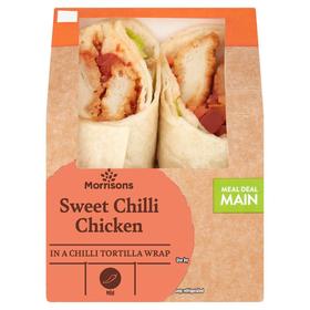 Morrisons Sweet Chilli Chicken Wrap 222g