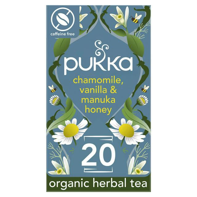 Pukka Chamomile Vanilla Manuka Honey 20 Tea Bags