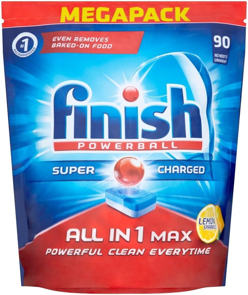 Finish Dishwasher Tablets All In One Lemon 90pk