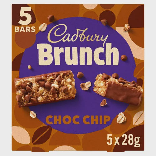 Cadbury Brunch Chocolate Chip Cereal Bars 5pk 140g