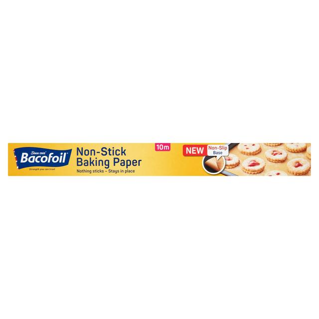 Bacofoil Non Stick Baking Paper With Non Slip Base 380mm X 10m