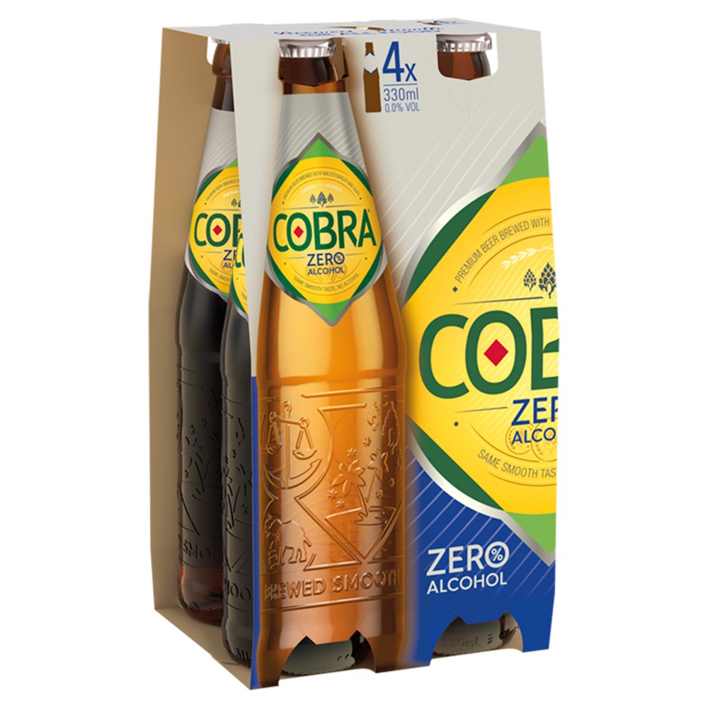 Cobra Zero Premium Alcohol Free Beer 4 x 330ml