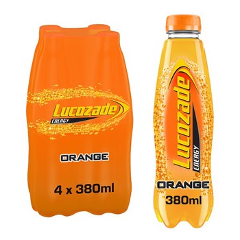 Lucozade Energy Orange 4 x 380ml