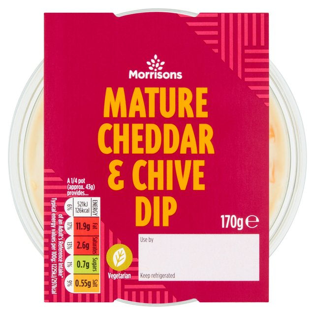 Morrisons Dip Mature Cheddar & Chive 170g