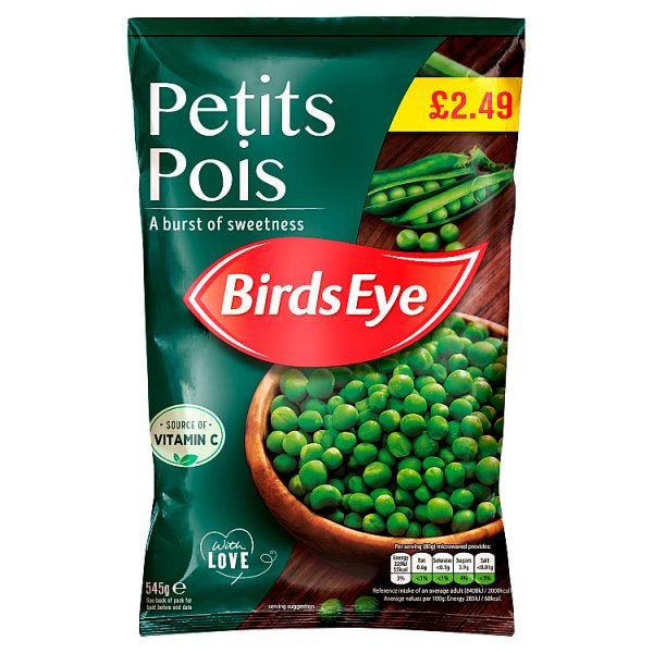 Birds Eye Petits Pois 545g PM