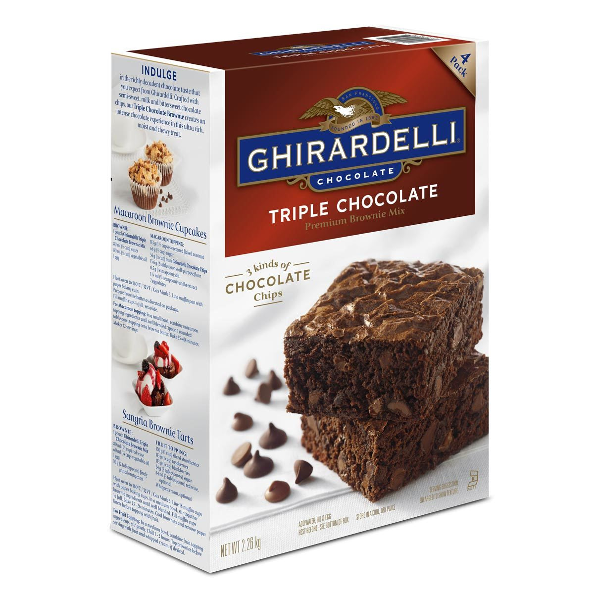 Ghirardelli Triple Chocolate Brownie Mix 2.6kg