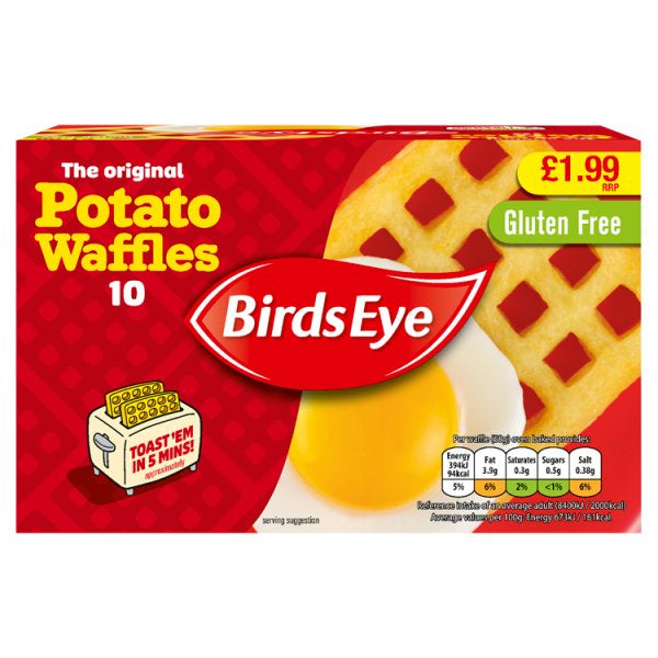 Birds Eye Potato Waffles 10 567g PM