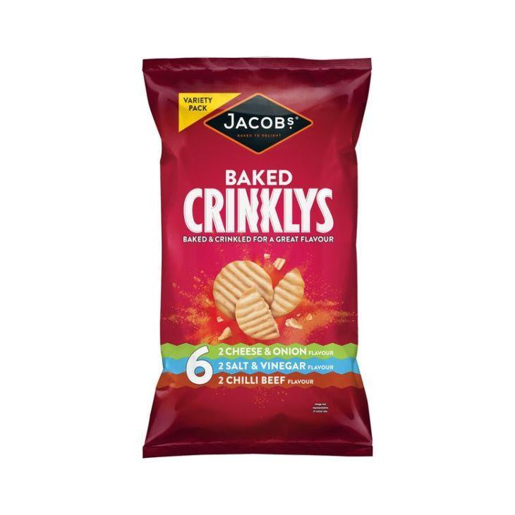 Jacobs Baked Crinkleys Multipack 150g