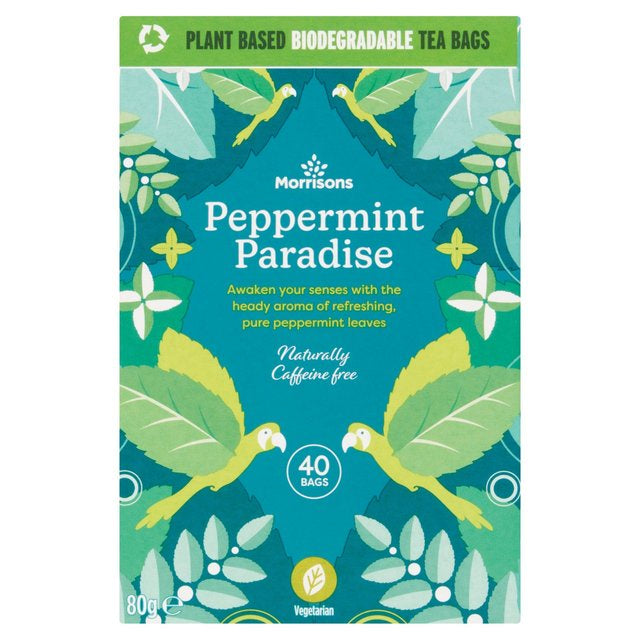 Morrison Pure Peppermint 40 Tea Bags 80g