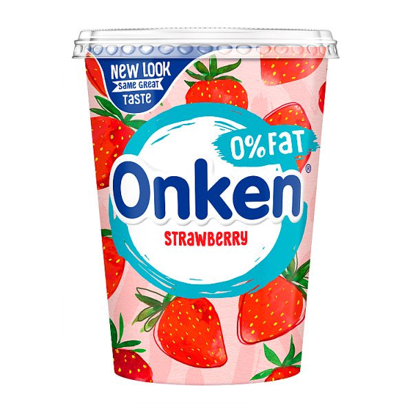 Onken Fat Free Straw Yog 450g