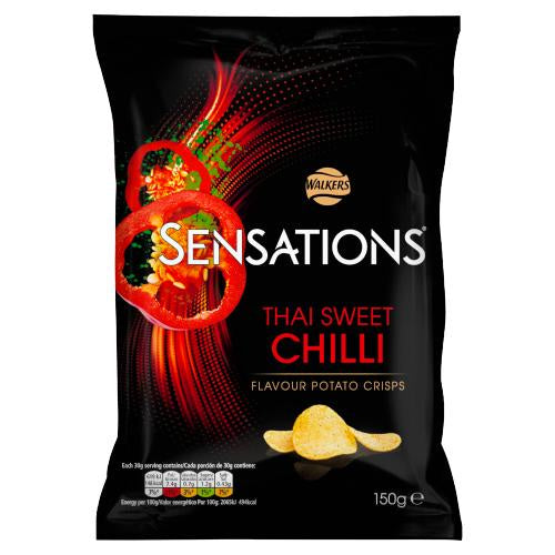 Walkers Sensations Thai Sweet Chilli Crisps 150g