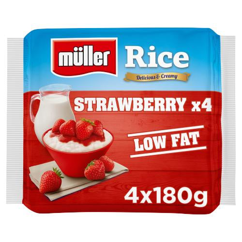 Muller Strawberry Rice 170g 4pk