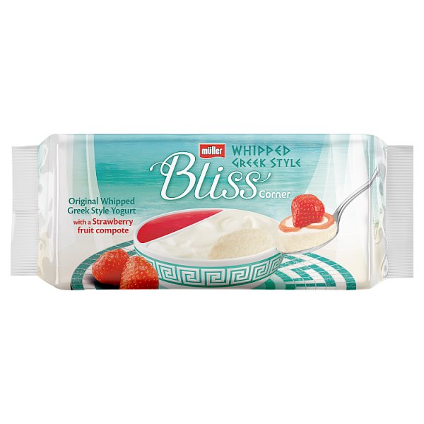 Muller Bliss Strawberry Greek Style Whipped Yogurt 105g x 4pk