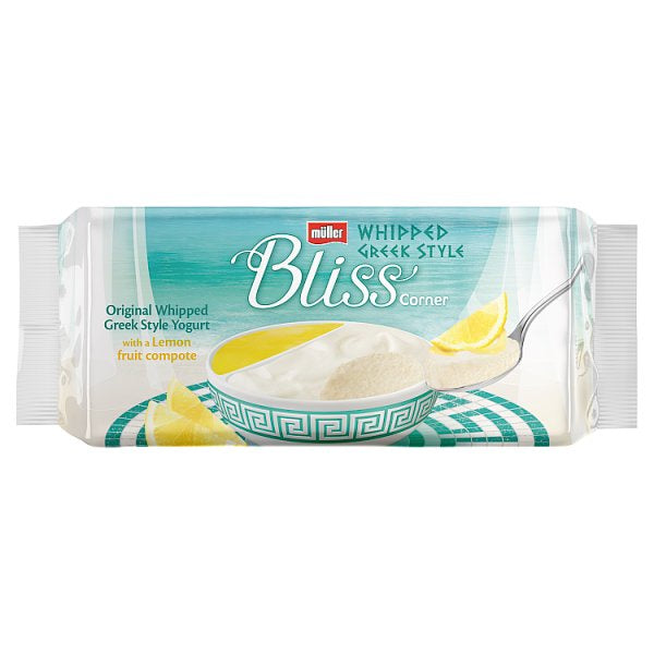 Muller Bliss Lemon Greek Style Whipped Yogurt 4 x 105g