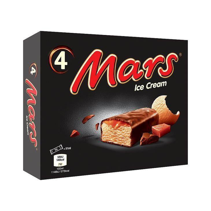 Mars Ice Cream Bars 4pk