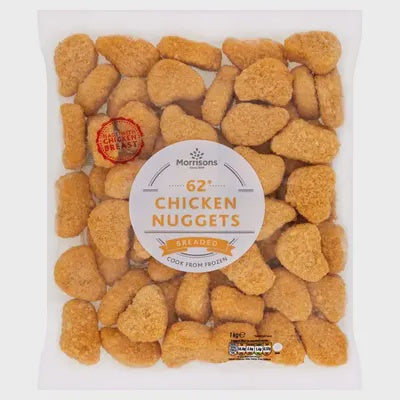 Morrisons 62 Breaded Chicken Nuggets 1kg