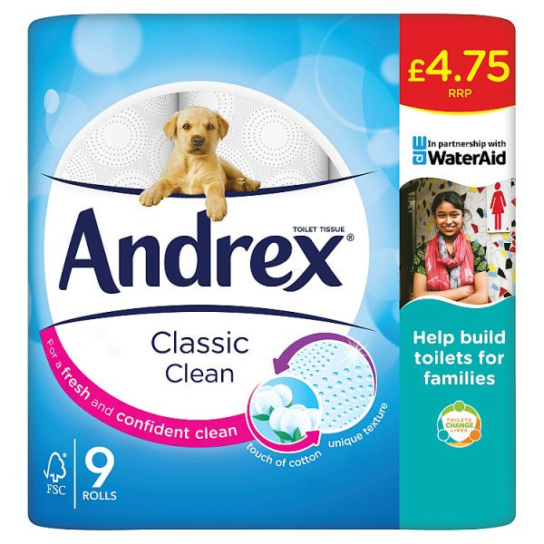 Andrex Classic Toilet Rolls 9 PM