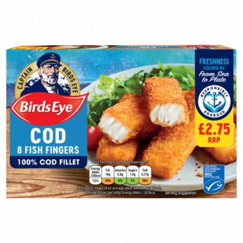 Birdseye 8 Cod Fish Fingers