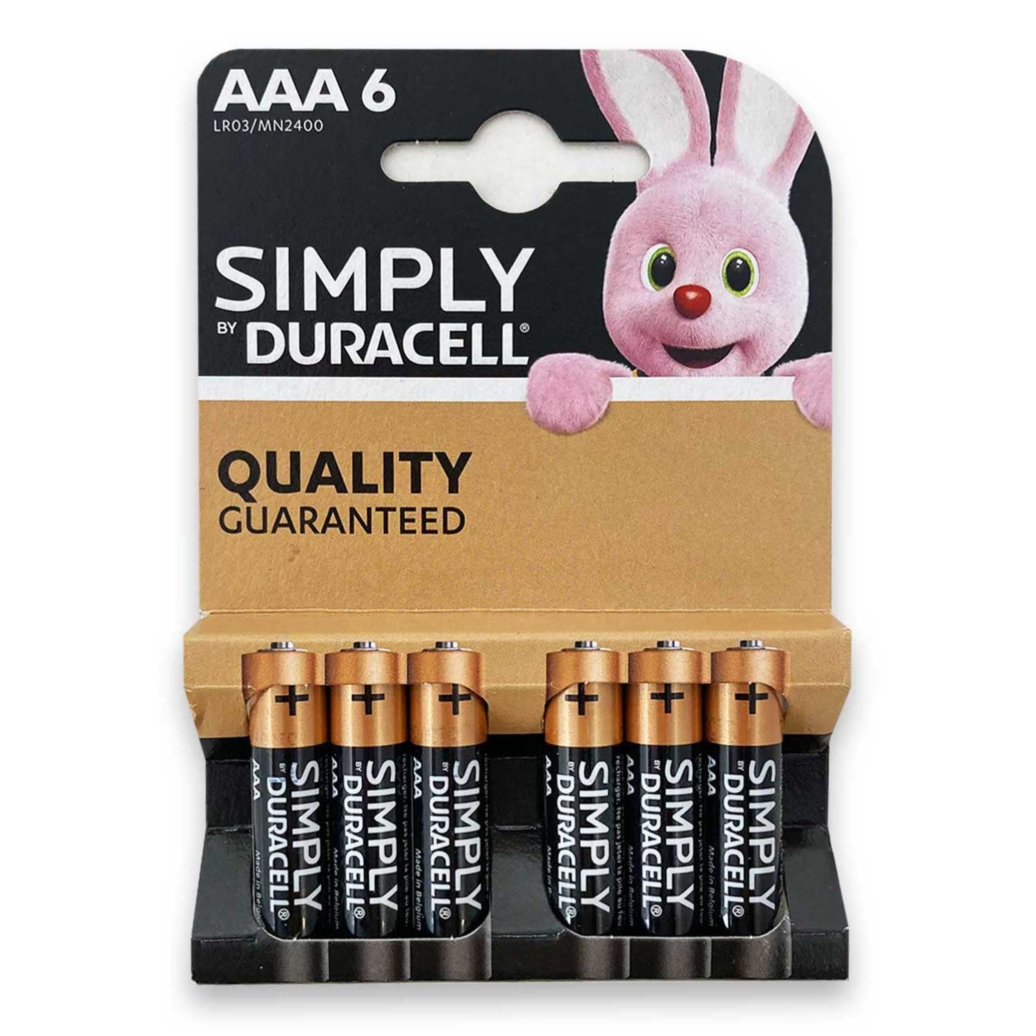 Duracell Simply AAA 6pk