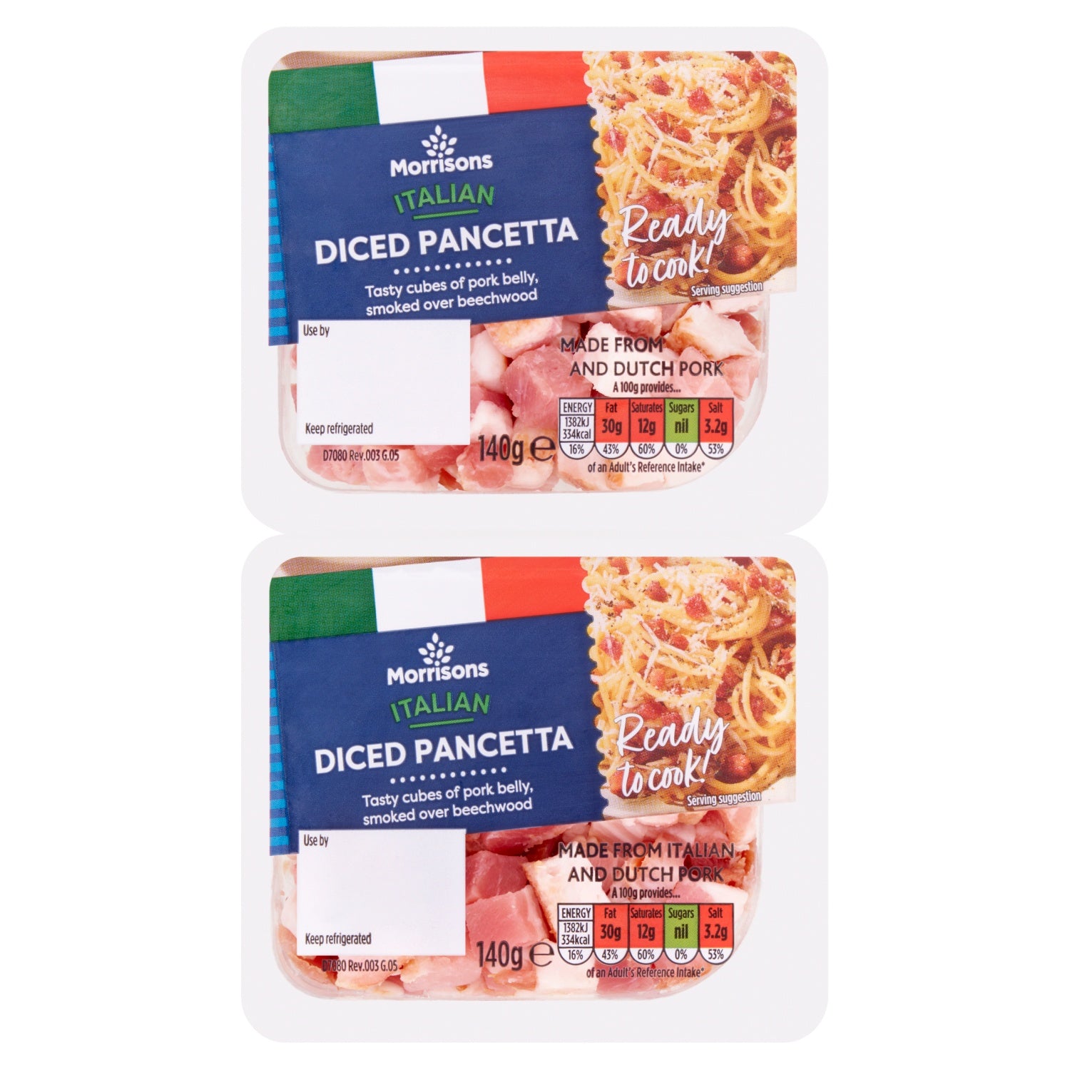 Morrisons Diced Pancetta 140g