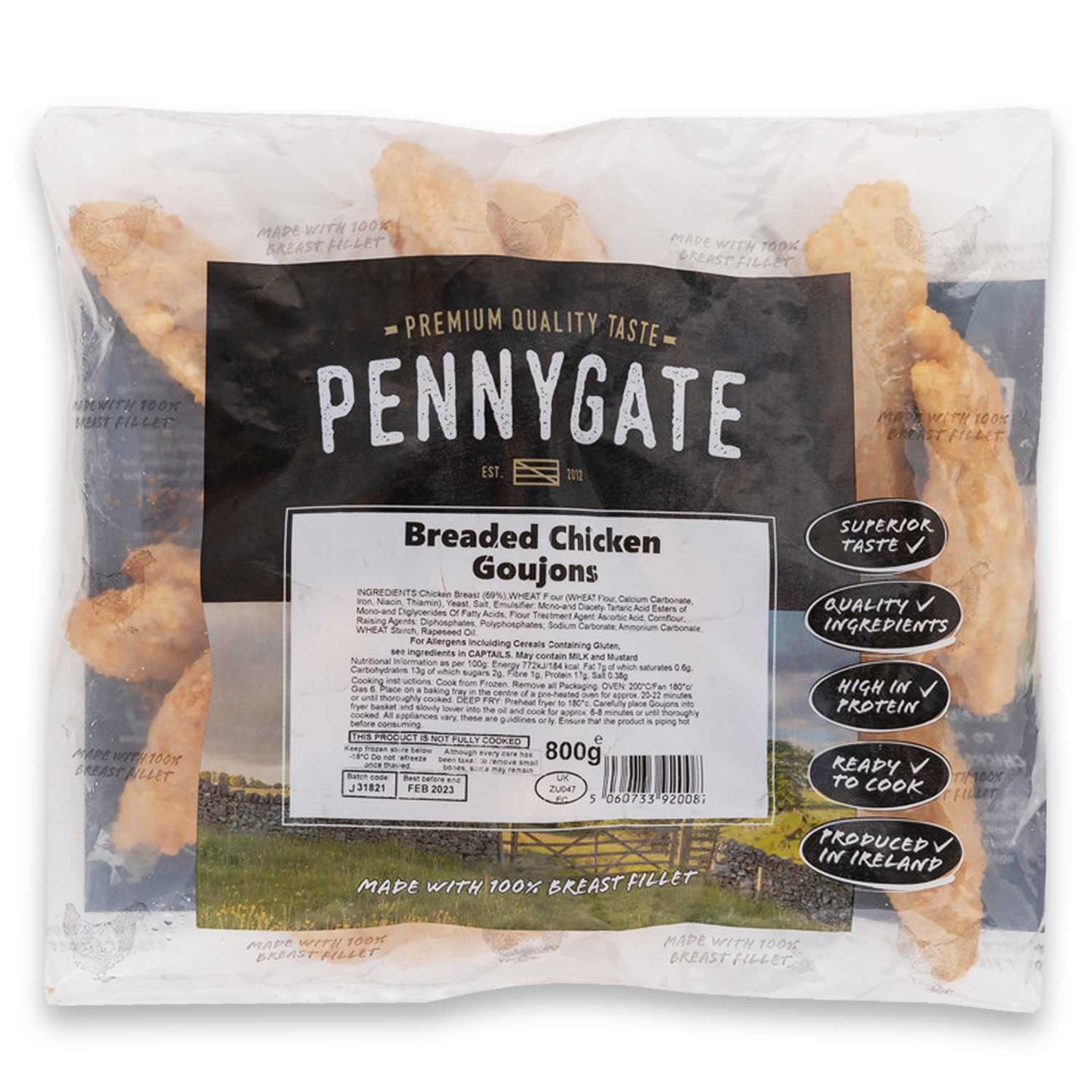 Pennygate Breaded Chicken Goujons 850g