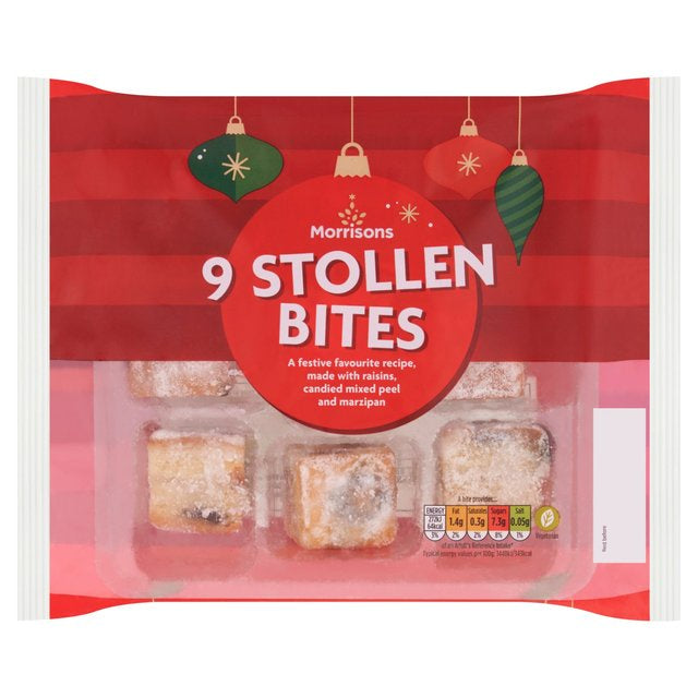 Morrisons 9 Stollen Bites 164g