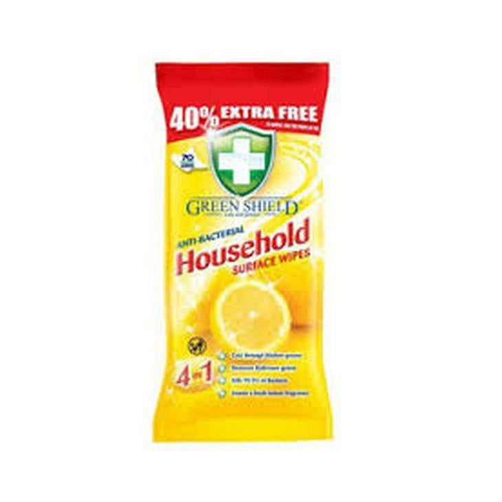 Green Shield Anti Bacterial Household Wipes 70