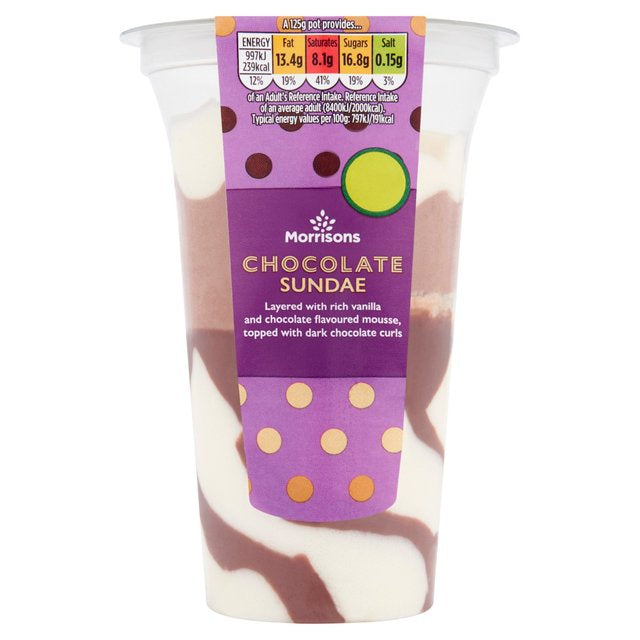 Morrisons Chocolate Sundae 125G