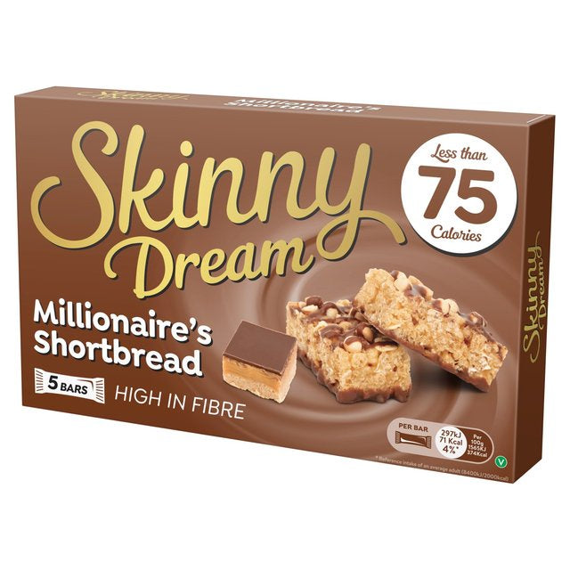 Skinny Dream Millionaires Shortbread 5pk 95g