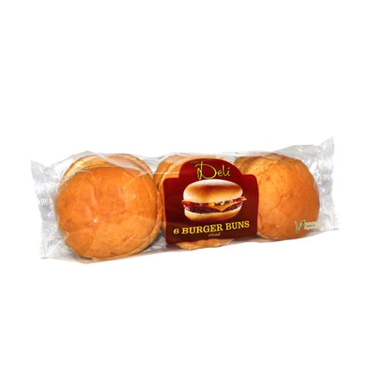 The Deli Plain Burger Buns 6pk