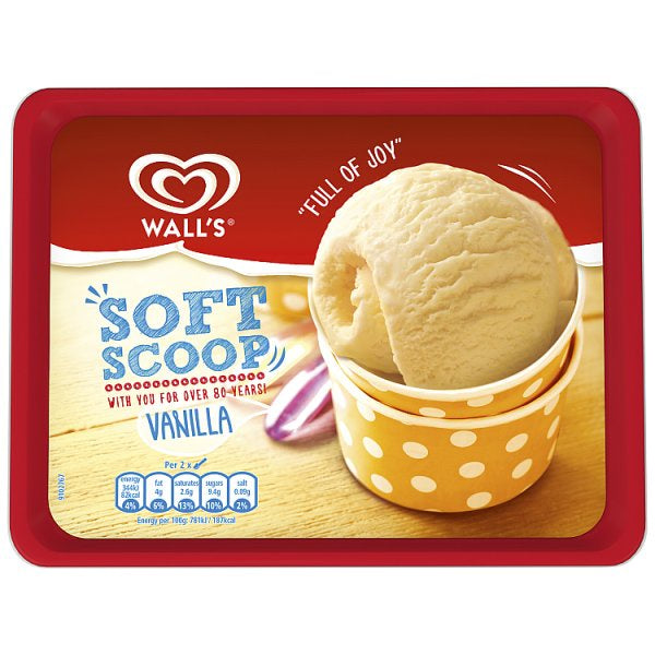 Walls Vanilla Soft Scoop 1.8Ltr