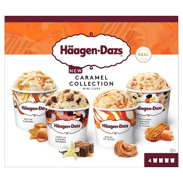 Haagen - Dazs Caramel Collection Mini Cups 4 X 95ml