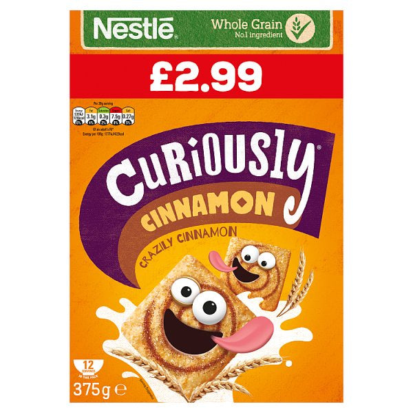 Nestle Curiously Cinnamon Pm Â£2.99 375G