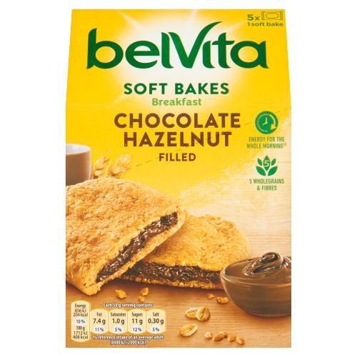 Belvita Breakfast Soft Bakes Chocolate Hazelnut 5 x 50g