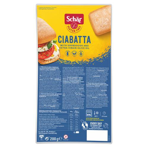 Schar Ciabatta White Rolls 200g